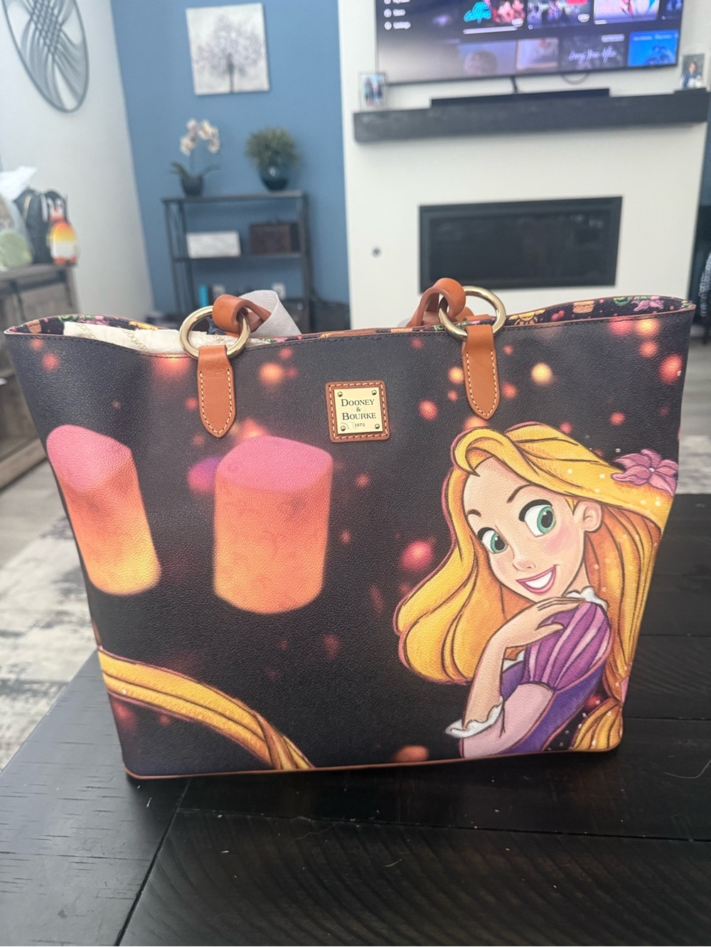 NWT Dooney & Bourke Disney’s Rapunzel & Pascal Tote Bag -